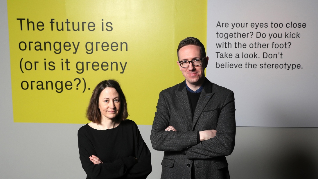 Niamh Baker and Niall Kerr at Ulster Museum