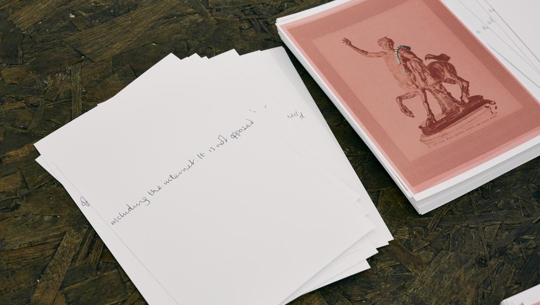 Dorothy Hunter [installation detail] postcard publications for 'The Landis Museum' CCA Derry-Londonderry 2018