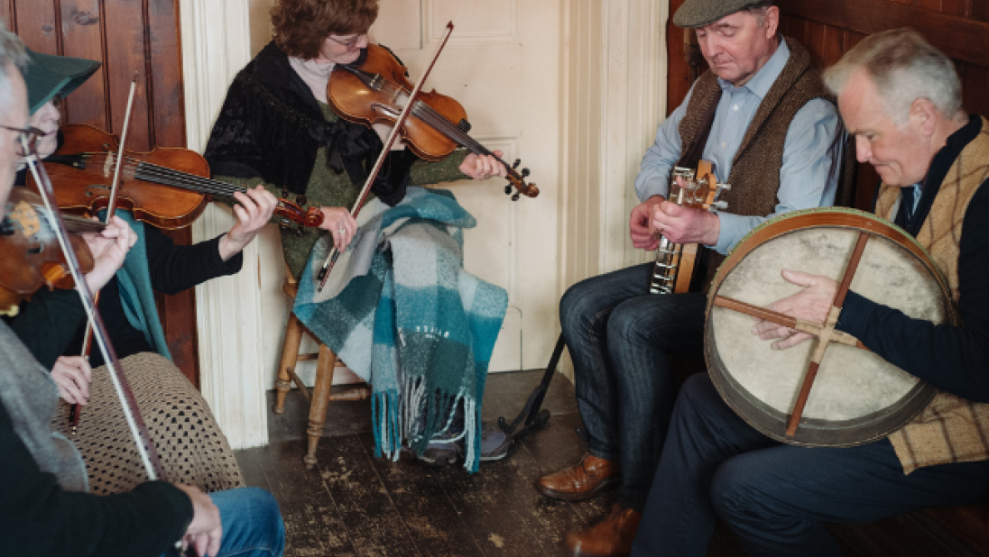 A band of irish traditional musicians 