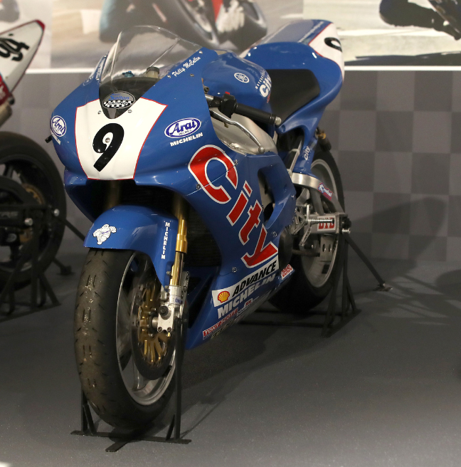 Blue motorcycle