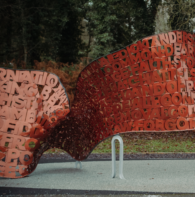 Murmurations Sculpture Close Up