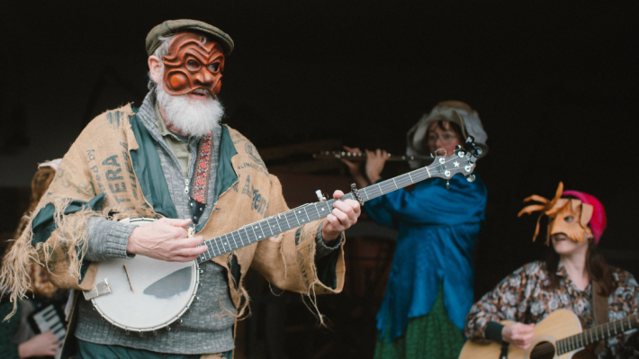The Armagh Rhymers playing at the Folk Museum