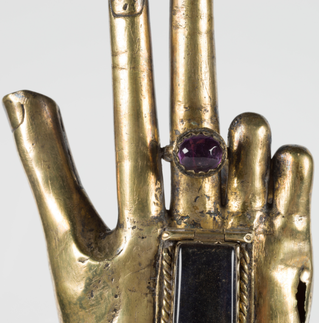 Close up of St.Patrick's Arm Shrine