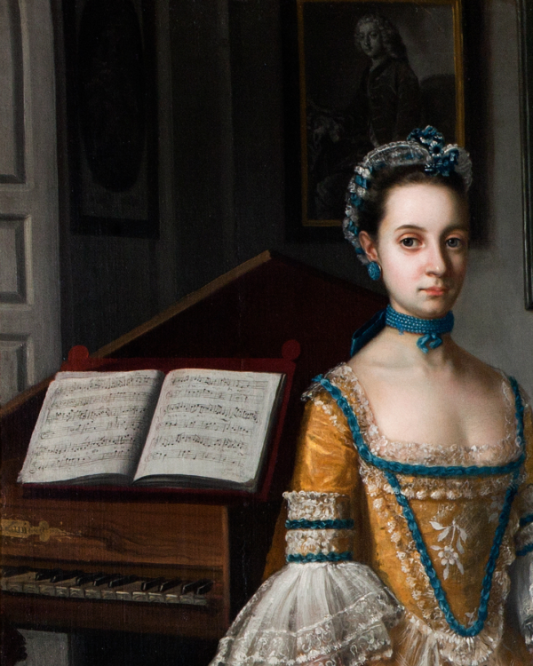 The Bateson Children Painting, close up of sheet music