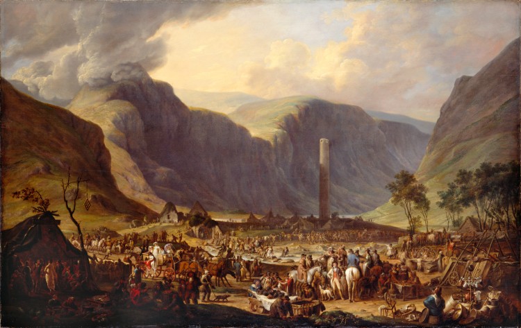 Joseph Peacock, The Patron, or the Festival of St Kevin at the Seven Churches, Glendalough (1813), (BELUM.U120)