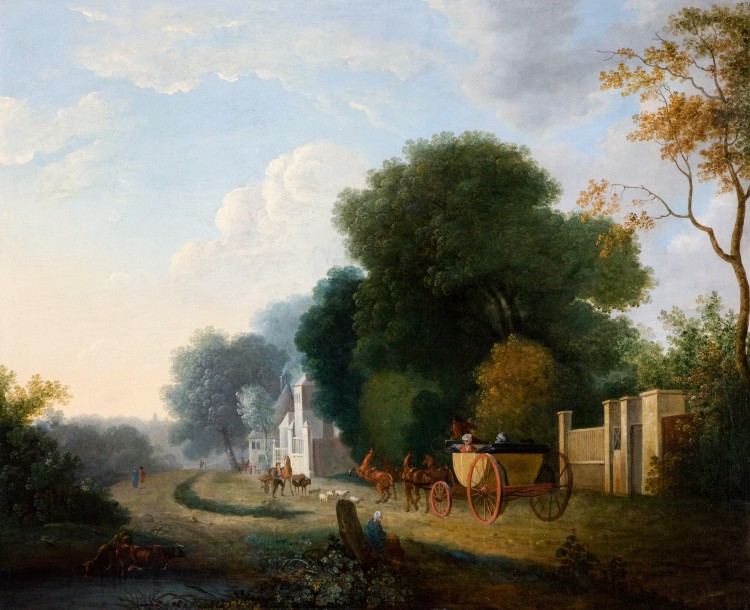 William Ashford, Landscape with Carriage and Horses (BELUM.U2295)