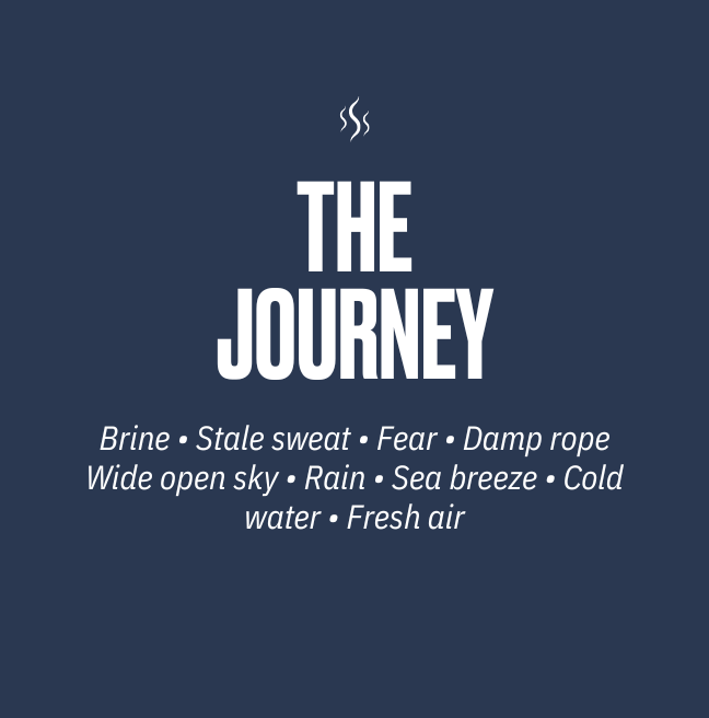 The journey from Ireland to America smell description