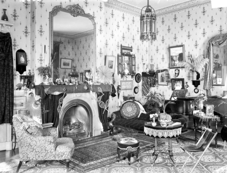 Bangor Castle; Victorian interior