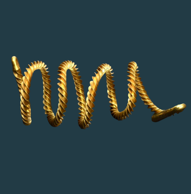 Corrard Torc with navy solid background