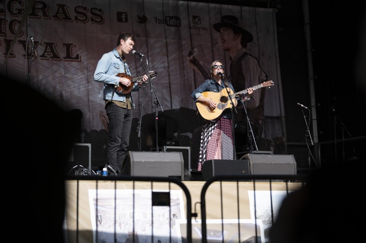 A Bluegrass act on stage
