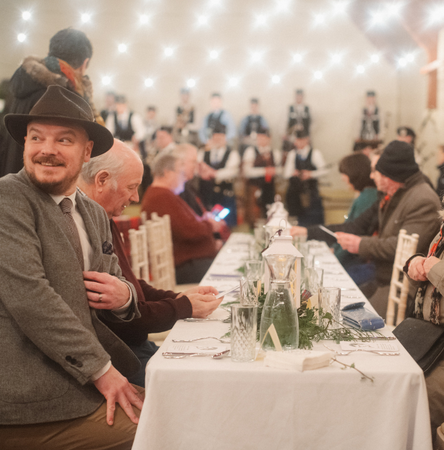 Supper guests at Ulster Folk Museum's Burns Night