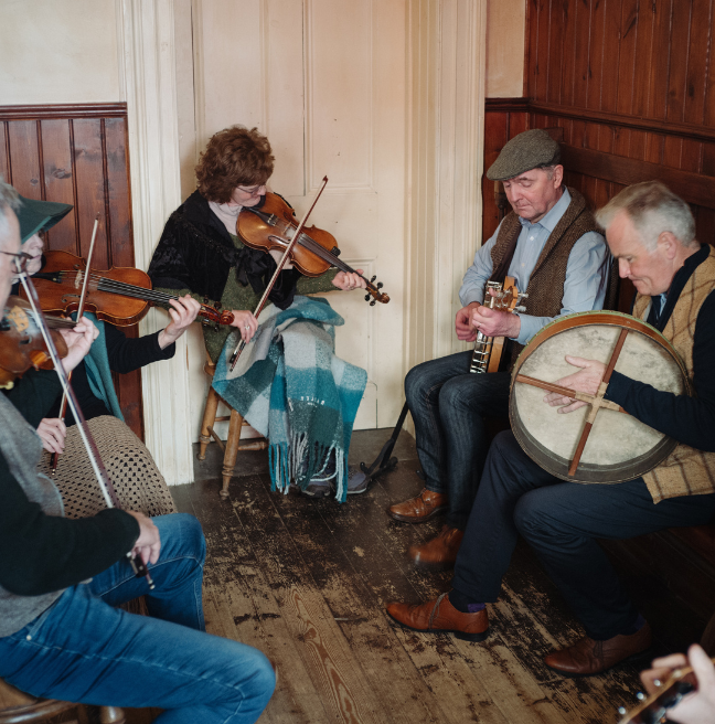 A band of irish traditional musicians 