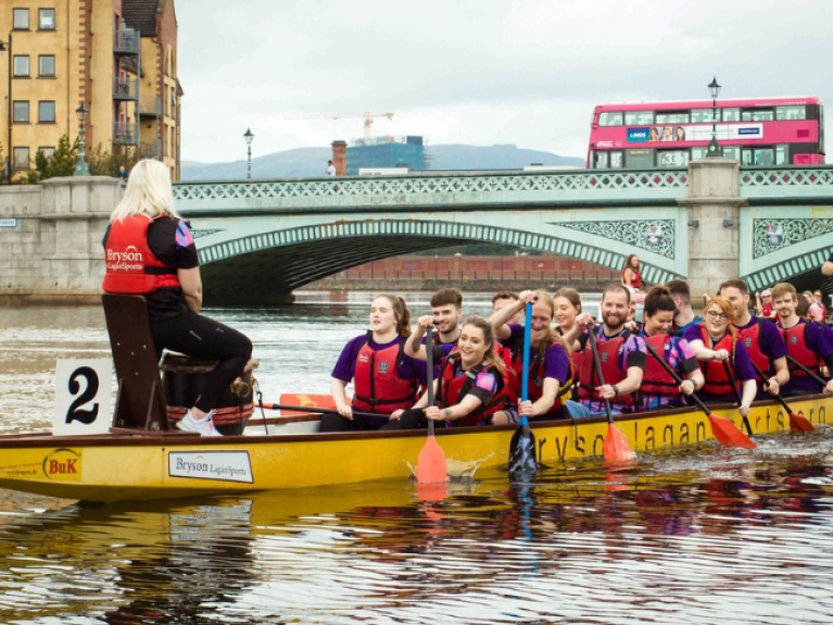 Air Ambulance NI Dragon Boat Race along the River Lagan