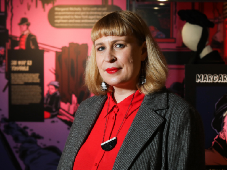 Jan Carson at the Bad Bridget Exhibition