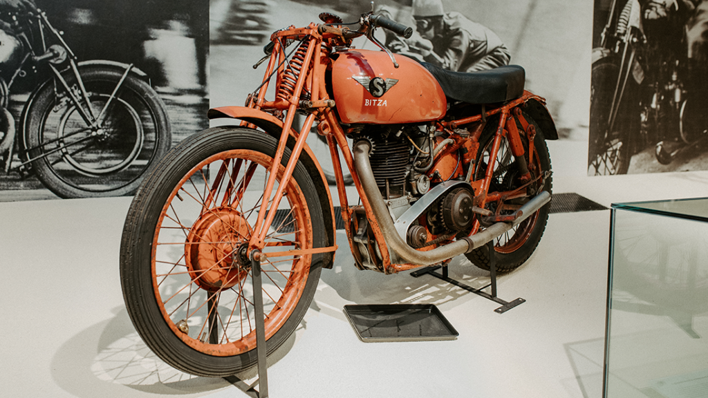 Red Bitza Motorcycle, Ulster Transport Museum