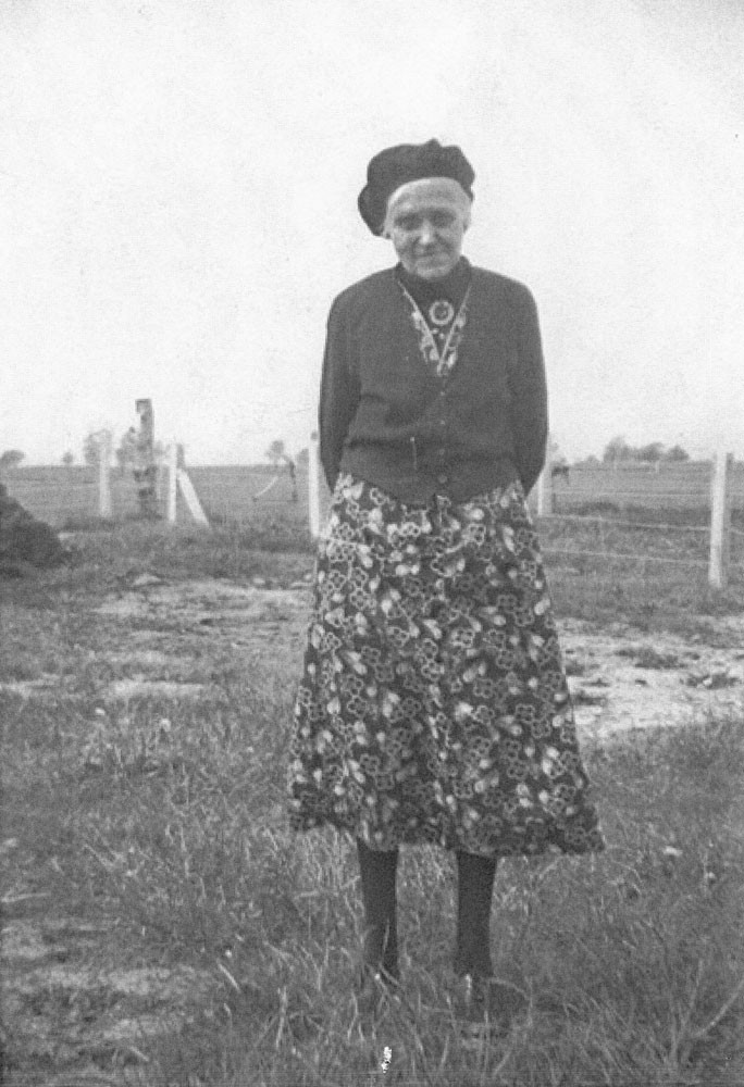 Black and white photograph of Margaret Clyde