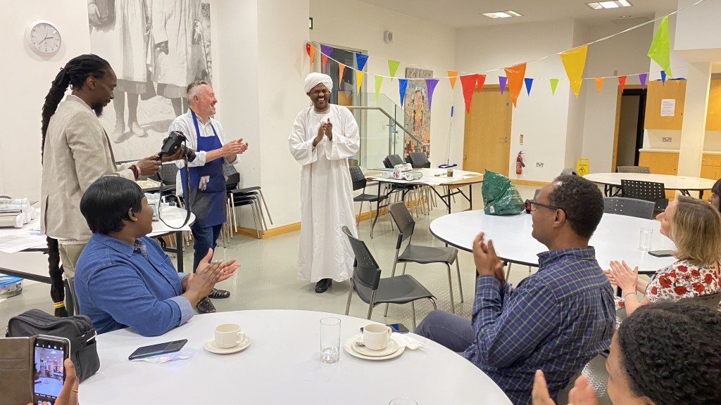 Sudanese man describing his traditional dress