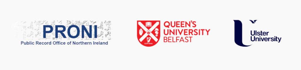 PRONI, Queen's University and Ulster University Logos