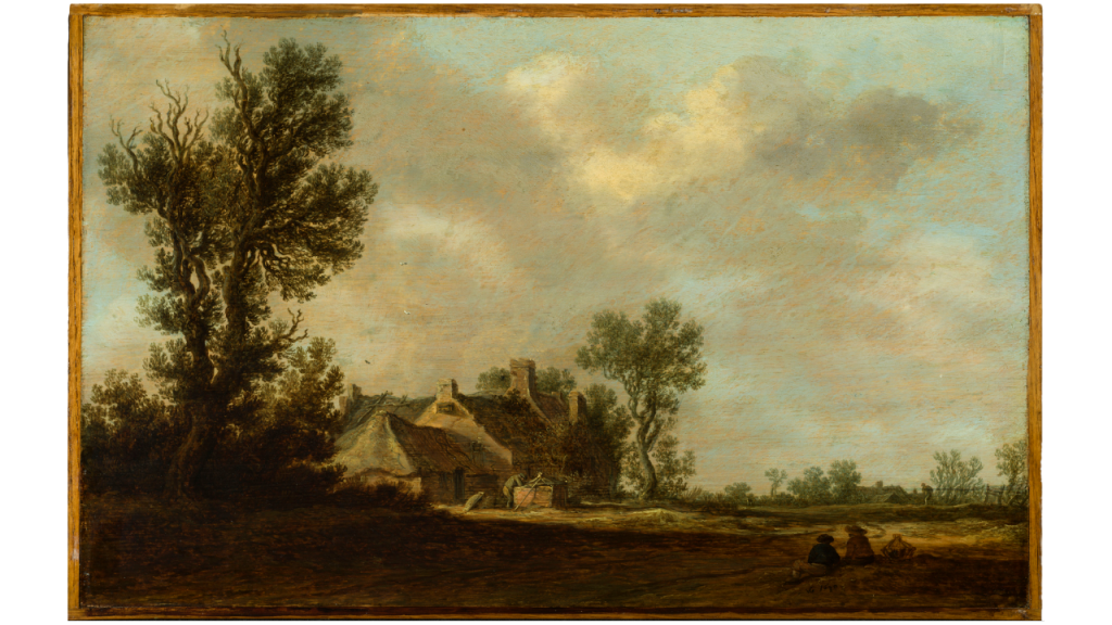 A farm in a Wooded Landscape
